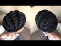 FLAT TWIST HAIRSTYLE ON NATURAL HAIR|PROTECTIVE STYLE