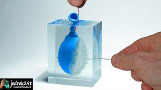 Balloon EXPLODES in Clear Epoxy Resin. What happens?