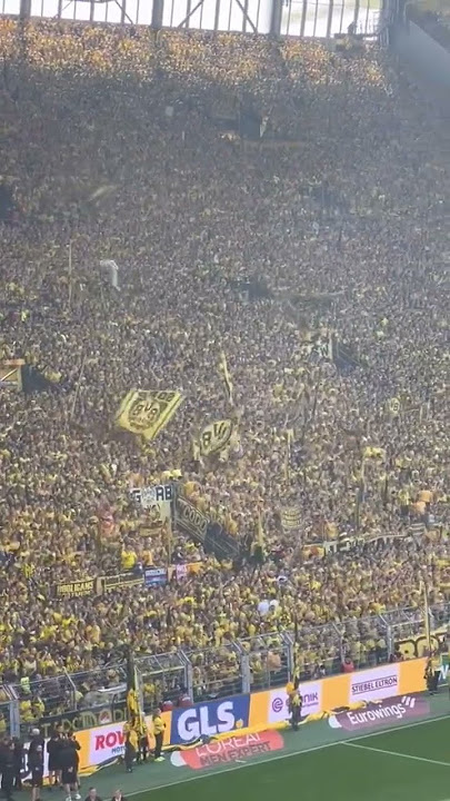 جمهور دورتموند المرعب قبل مباراه حسم الدوري🥶🥵