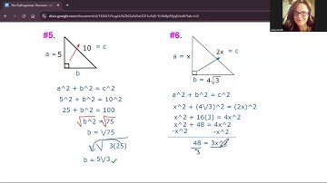 The Pythagorean Theorem Intro & Practice