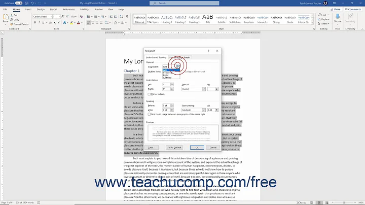 Word 2019 and 365 Tutorial Line Spacing and Paragraph Spacing Microsoft Training