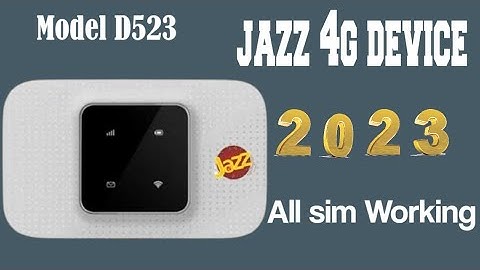 Jazz 4g device 2023 D523 ! all sim Working unboxing