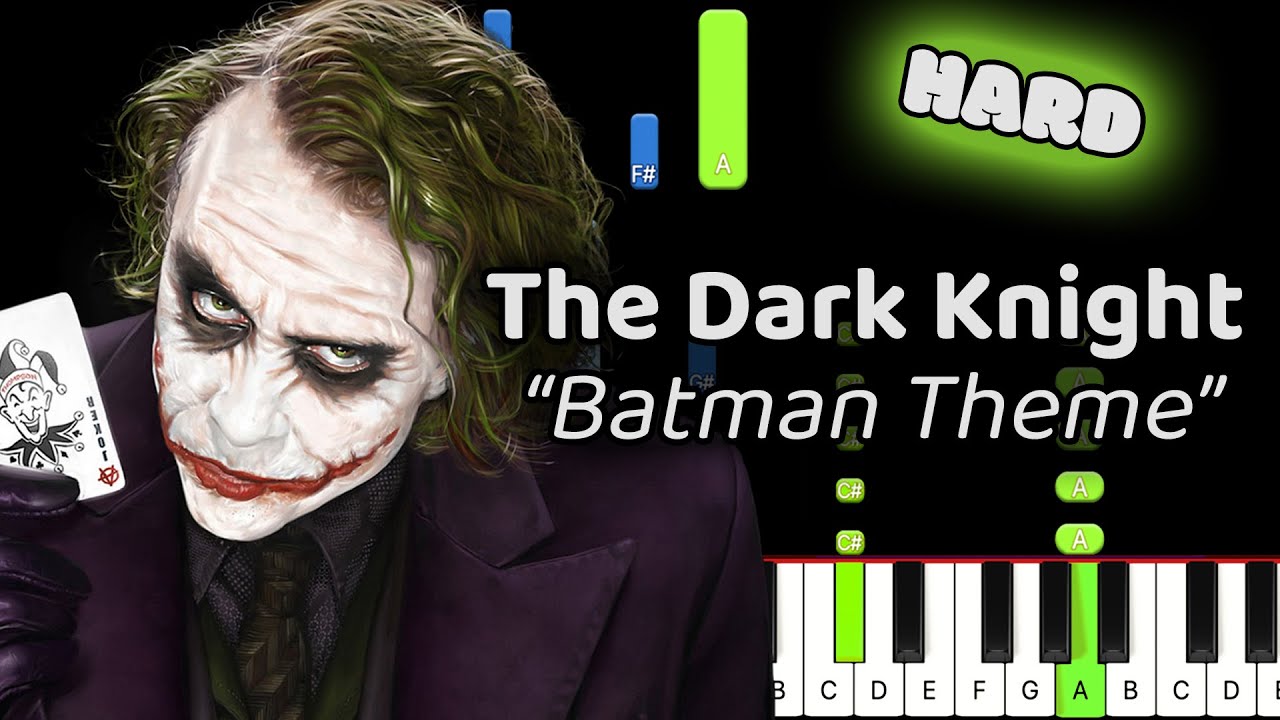 Batman Dark Knight Piano Tutorial Synthesia - YouTube