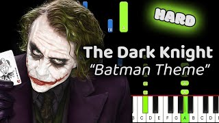 Batman Dark Knight Piano Tutorial Synthesia