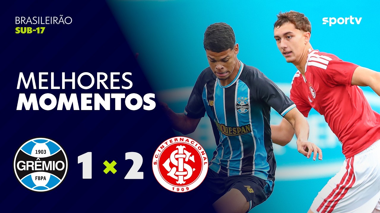 GRÊMIO 1 X 2 INTERNACIONAL | MELHORES MOMENTOS | BRASILEIRÃO SUB-17 2026 | sportv