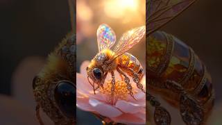 ✨ Stunning AI Animals Made of Gems | Mind-Blowing Digital Art 🐝🐾 #AIArt #DigitalArt #Shorts