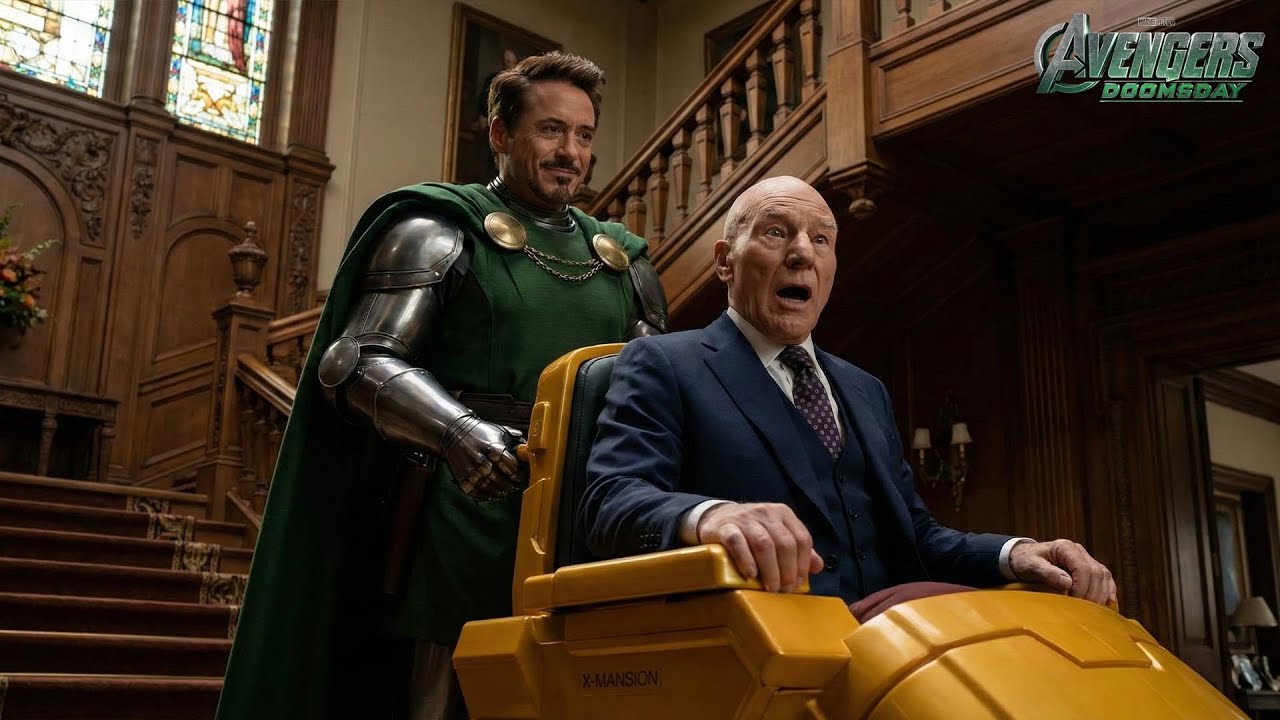 Doctor Doom Stark scares Professor X by appearing in the X-Mansion ...