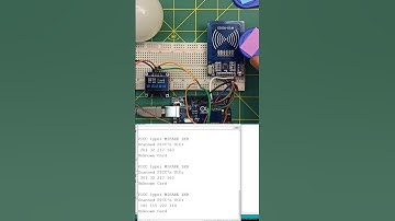 Arduino RFID sensor - Open the door using rfid - Display card address RFID RC522 #shorts