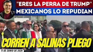 #SinMáscaras | GANA MÉXICO; PIERDE SALINAS PLIEGO TRAS SER CORRIDO E INSULTADO POR MEXICANOS