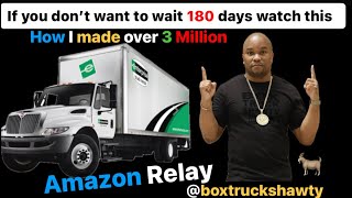 If you don’t want to wait 180 days to start with Amazon Relay   #amazonrelay #boxtruck #logistics