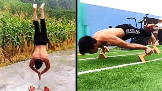 This Guy From Another PLANET !! He is a  Planche Machine Walk