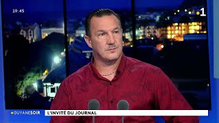 Erwann Gourmelen, reponsable Guyane du groupe SOS Solidarité invité du JTsoir du 15 octobre