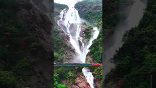 Dudhsagar doing what it does best — leaving everyone speechless 🌊
