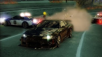 Need for Speed Undercover Walkthrough(w/Relentless cops mod) - Part 5 - Stealing Nissan Skyline