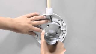 Installation tip: Installation using the AXIS ACI Conduit Adapter for U-shape, 20mm