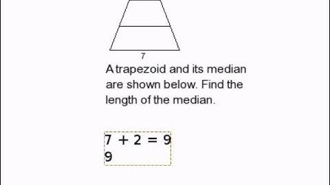 How to Find the Length of a Median in a Trapezoid