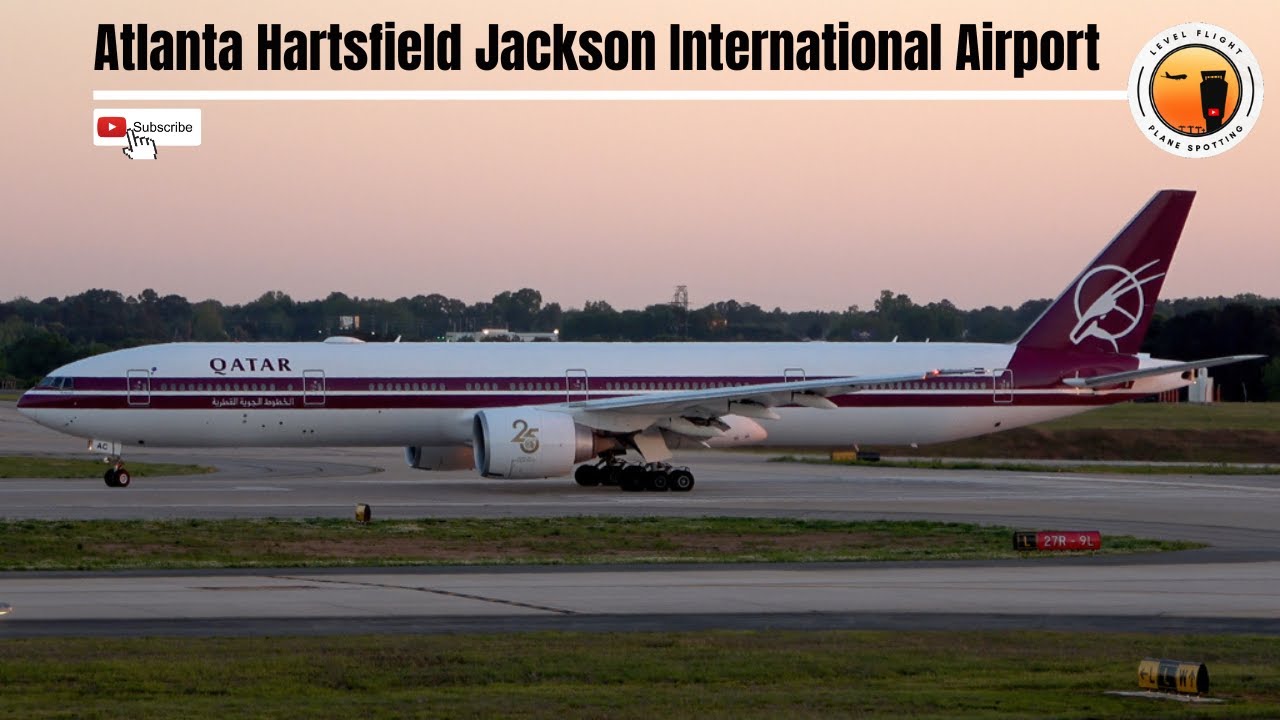 4K Plane Spotting Atlanta Hartsfield Jackson International Airport ATL: Worlds busiest airport