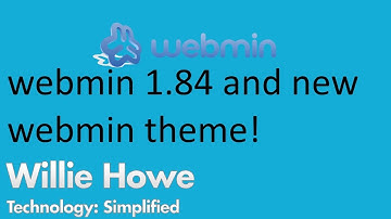 Webmin 1.84 with an AWESOME theme!