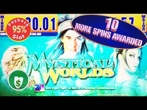 Mystical Worlds 95% payback slot machine, Bonus Retrigger