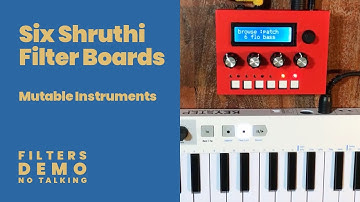Six Shruthi Filter Boards Comparison - Mutable Instruments Shruthi