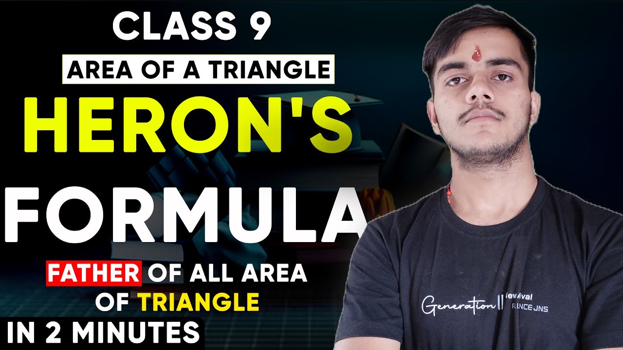 Heron's formula | Area of triangle | class 9 heron's formula - YouTube