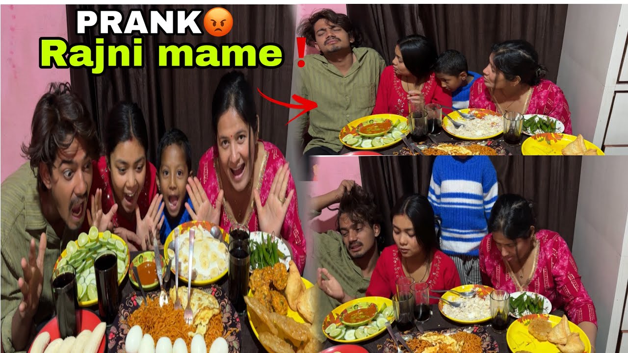 Sabai Family melara mukbang gareyo😍parnk on rajni Mame😂mame ko reaction @Crazy_entertains
