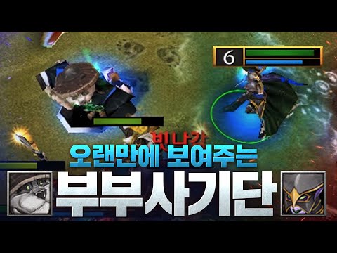   오랜만에 등장한 부부사기단의 미친 화력 Sok H Vs LawLiet N 워크래프트3 명경기