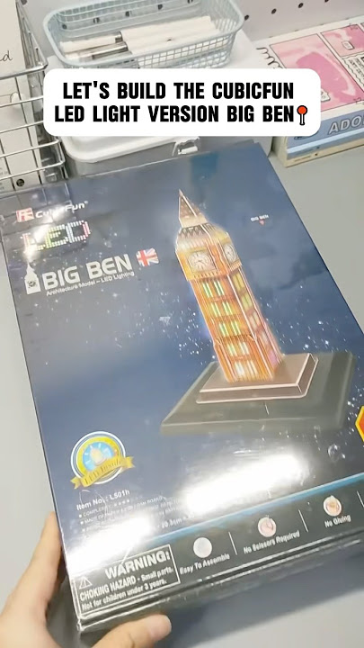 Let’s build the BigBen 3D Puzzle LED Version! #3dpuzzle #diy #puzzle #bigben #london #shorts #foryou
