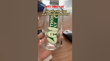 In Decal DTF dán chai thủy tinh, tem nổi dán chai phiên bản giới hạn làm quà tặng khách