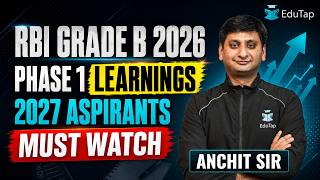 RBI Grade B 2026 Phase 1 Analysis: Key Learnings Every 2027 Aspirant Must Know