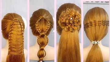 Coiffures simples| Cách buộc tóc đơn giản mà đẹp| Tết tóc đẹp dễ làm