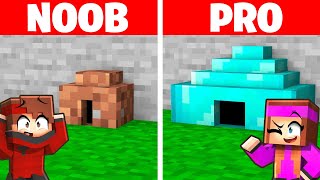 Construire en MINUSCULE, Noob VS Pro sur Minecraft !