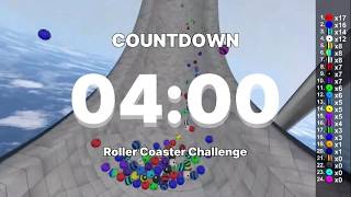 4 Minute Countdown Timer [Marble Race - Roller Coaster Challenge]
