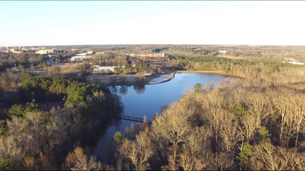 Lake Herrick Athens GA (Aerial footage) YouTube