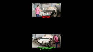 Mahindra XUV300 Accidental Repair Before & After! 🚗🔥 Bumper Restored #Shorts