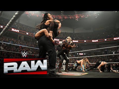 AJ Lee Rhea Ripley And Company Ignite Brawl With WarGames Opponents Raw Highlights Nov 24 2025