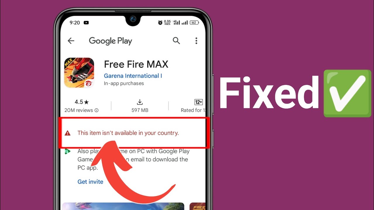 How to Fix This item isn't Available in Your Country in Google play ...