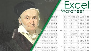 Linear System Matrix Solver (Gauss & Gauss-Jordan Elimination) Excel Sheet | Spreadsheet Download