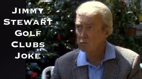 Jimmy Stewart’s Funniest Joke I Ever Heard “Golf Clubs” 1984 (Rear Window, Vertigo, Harvey)