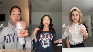 GRWM FOR SCHOOL TIKTOK COMPILATION!! #grwmforschool
