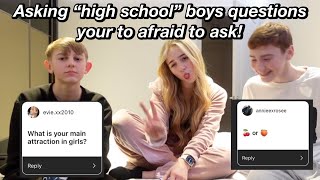 asking boys what you are too afraid to ask *brutal*