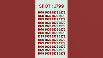can you find 1799 in 5 seconds? #wordpuzzlegame #game #mathematics #mindbendingquiz #puzzle