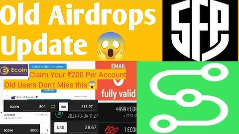 Old Airdrops Updated 😍 | Ecoin Swap Trick, Swash, Safepal etc.....😍 | Don