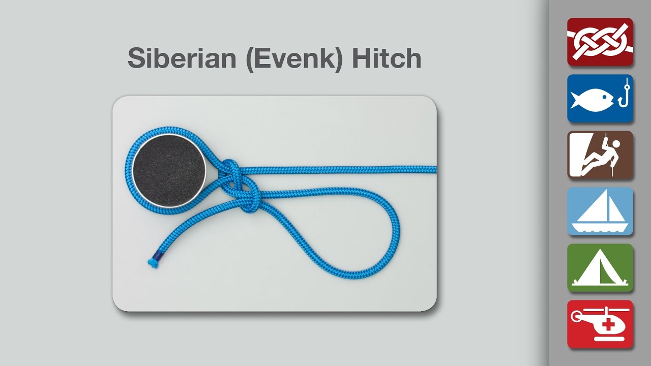 How to Tie the Siberian Hitch  Quick release knot, Hitched, Siberian