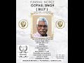 Funeral service of the late gopaul singh billy