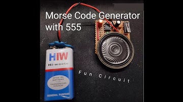 Morse Code Generator Circuit using 555 Timer IC #555 #electronics #morsecode #morse #circuit