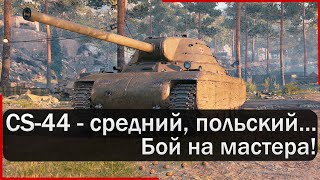 CS-44 - взял мастера внизу списка! Краткий обзор танка. Мир Танков.