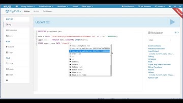 Hadoop Tutorial - The new Pig Editor Navigator in Hue
