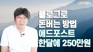 블로그로 돈버는법, 5달간의 실험!! 애드포스트 한달에 250만원!