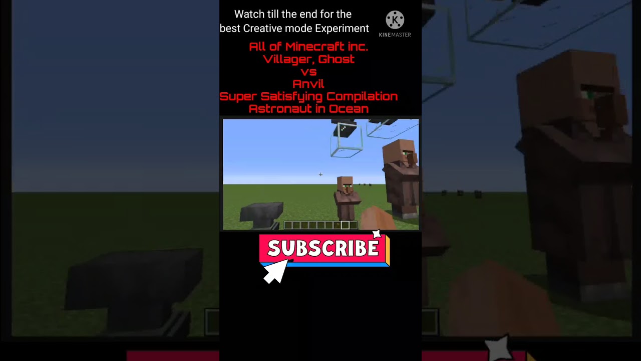 Minecraft Satisfying Compilation: Villager, Ghost vs Anvil■MCCM Experiments that hit differently